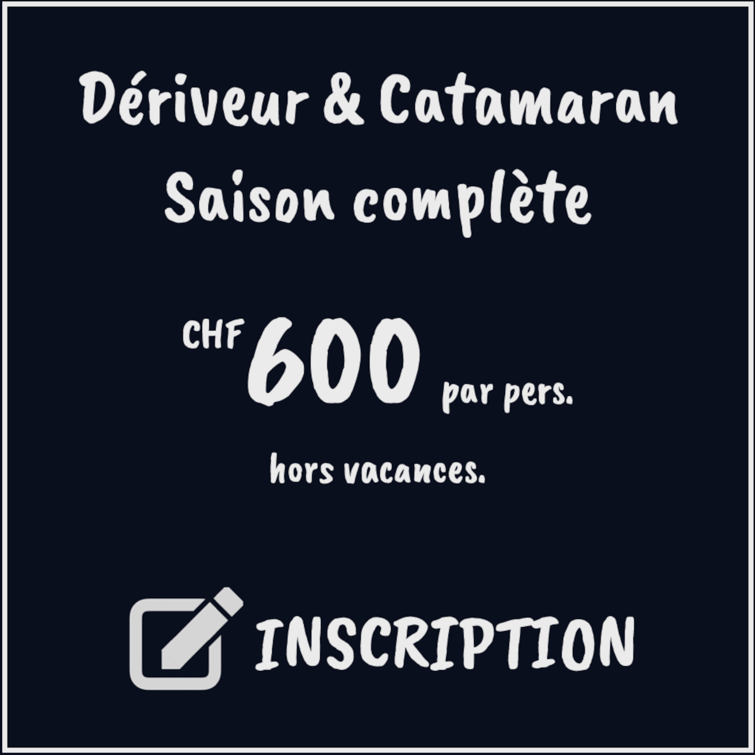 Cours Saison Dériveur
