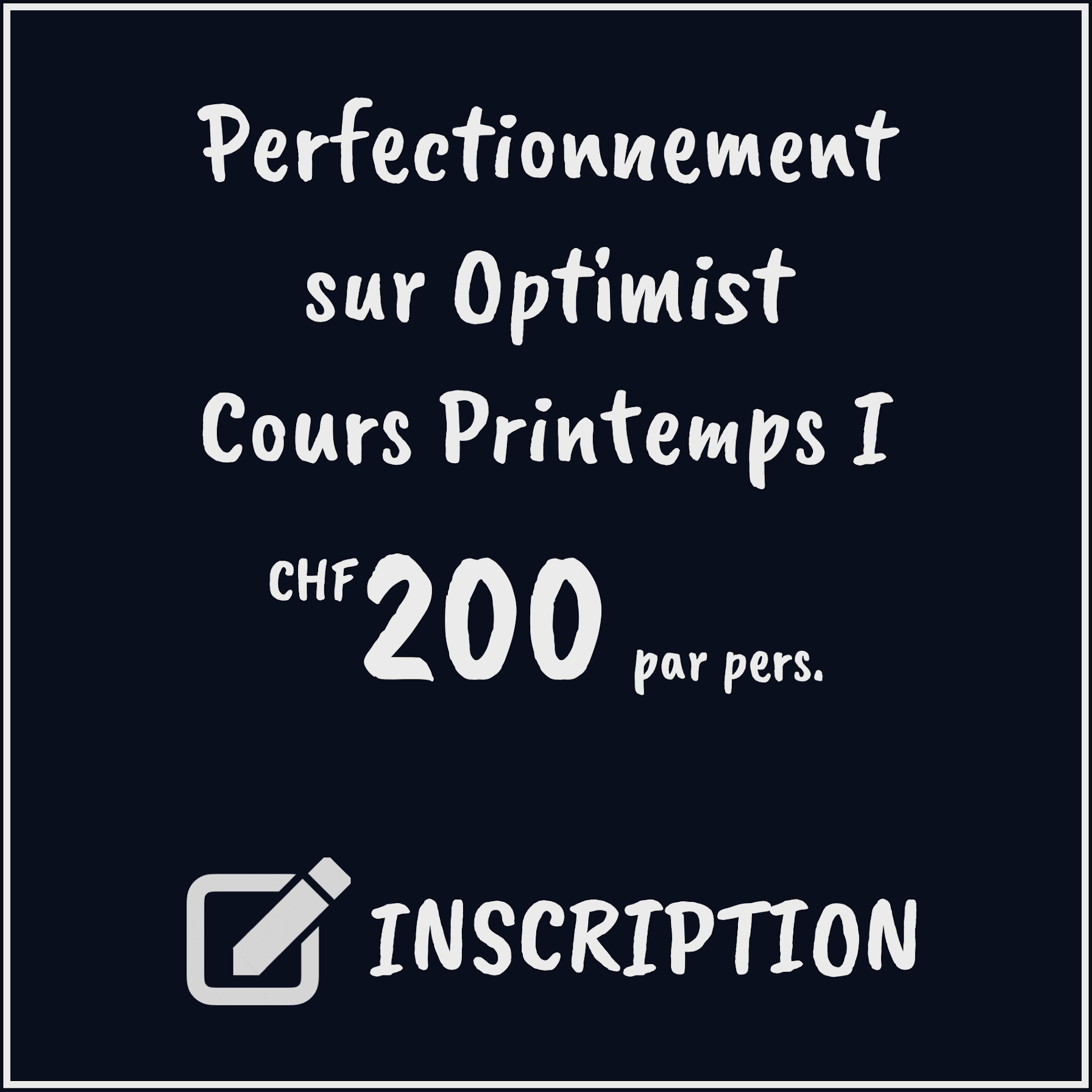 Cours Printemps II Perfectionnement sur Optimist