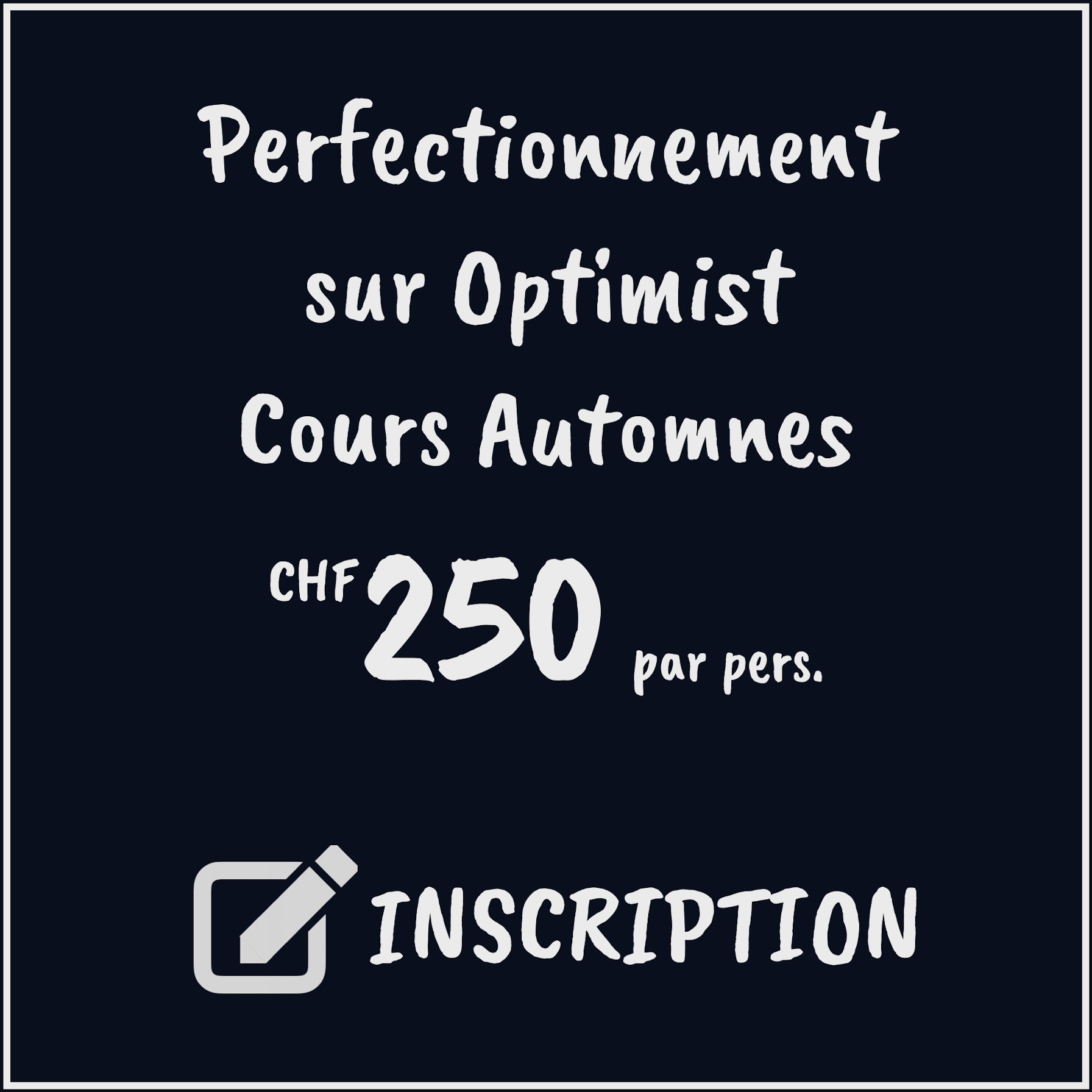 Cours Automnes Perfectionnement sur Optimist